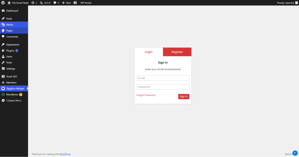 login to taggbox