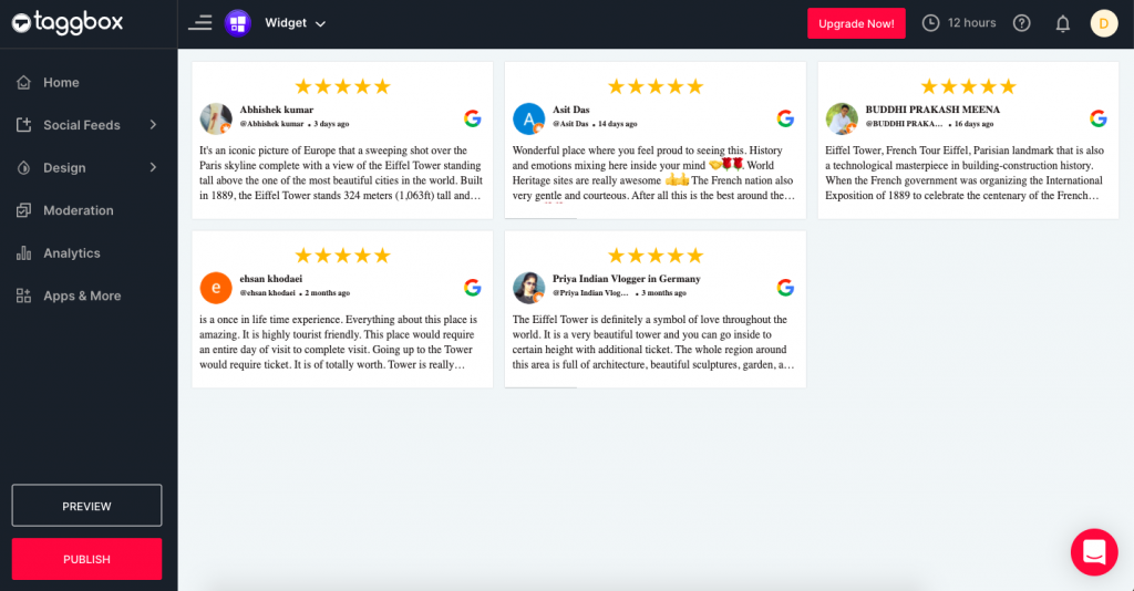 google review widget squarespace