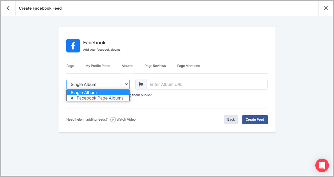 Embed Facebook Album