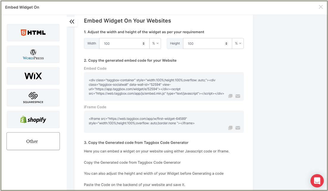 Embed Instagram Slideshow Widget