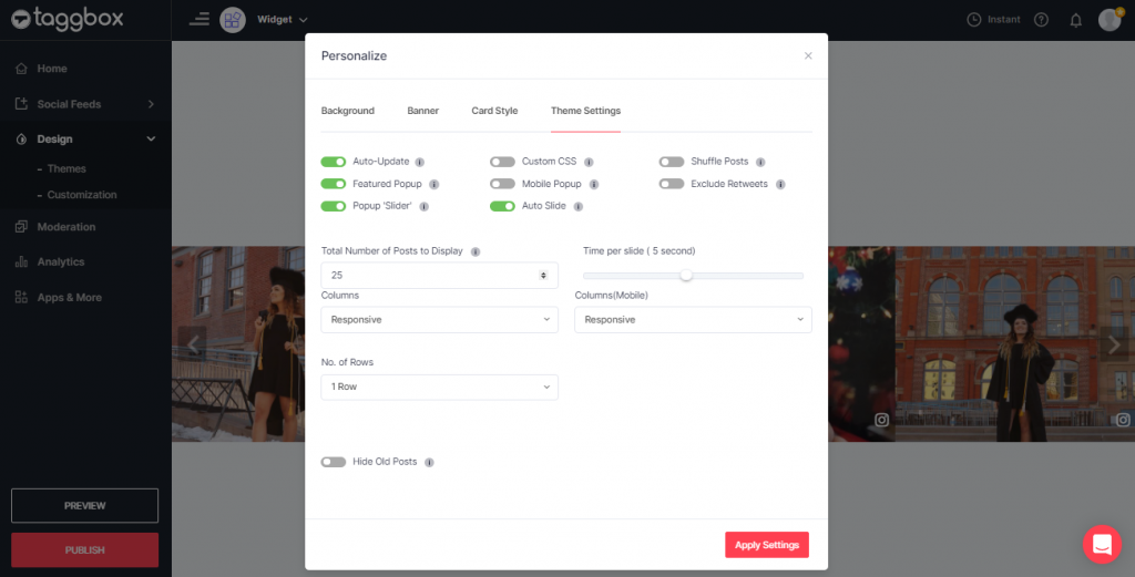 Add Instagram Slideshow Widget On Website