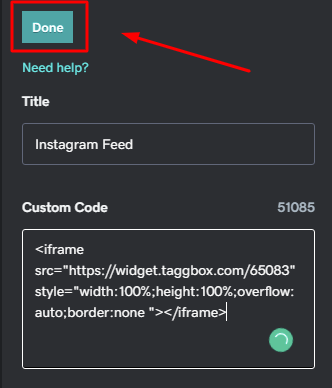 Instagram Feed on GoDaddy Website