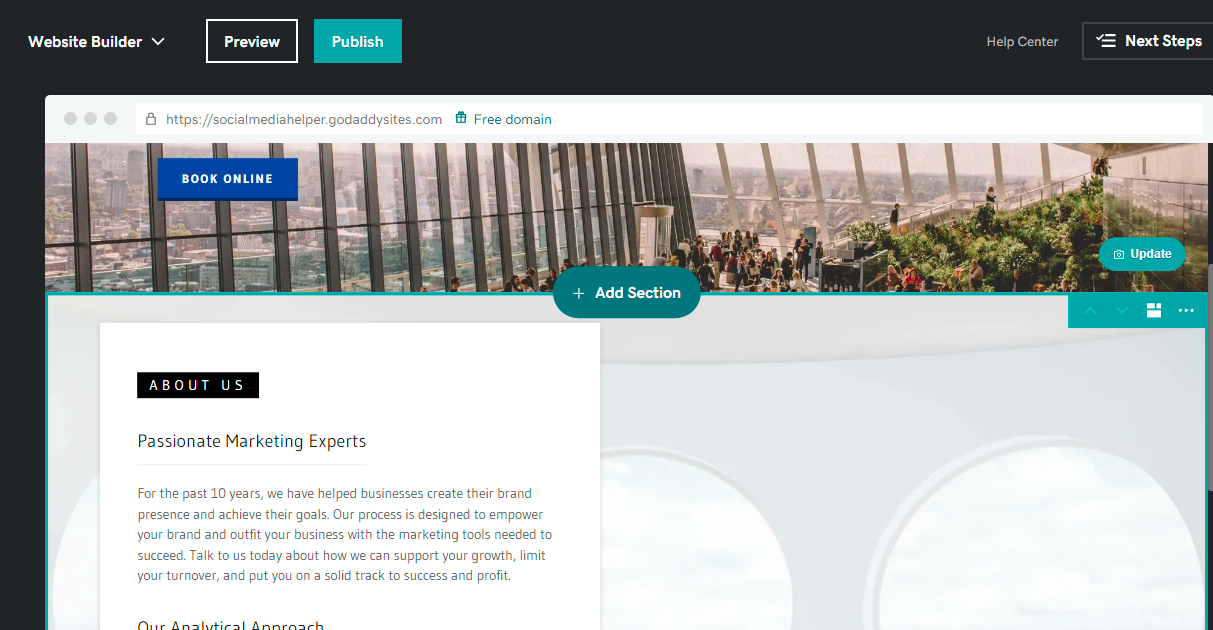 Godaddy Instagram feed