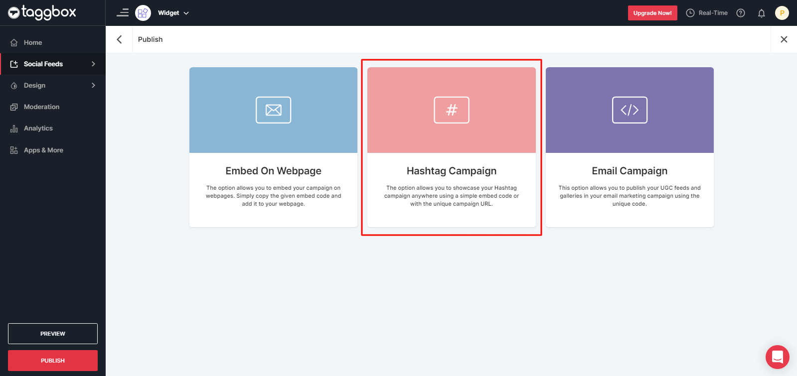 Hashtag Campaign by Taggbox Widget