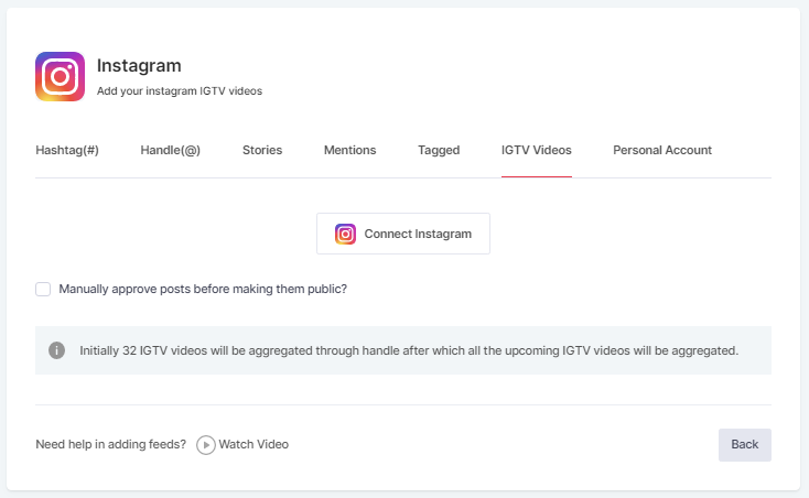 Embed IGTV Videos 