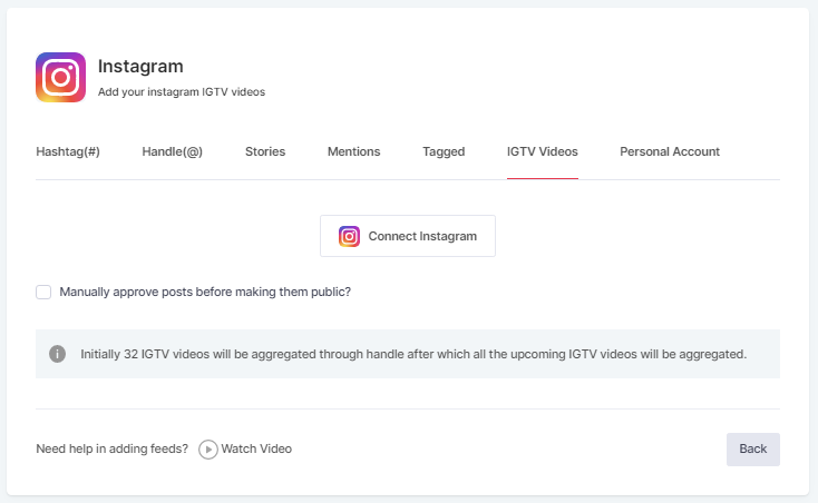 Embed IGTV Videos