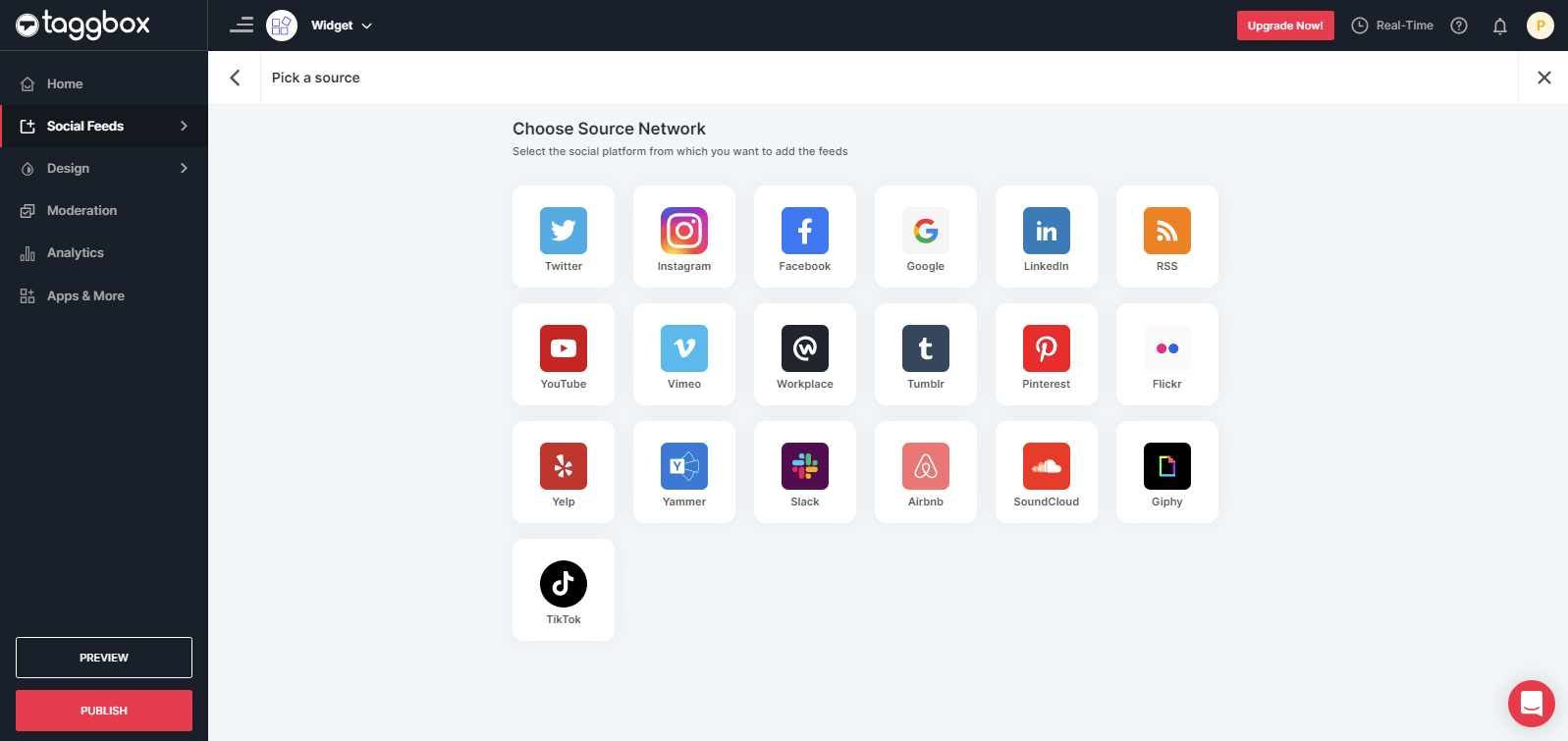 Choose Source Network