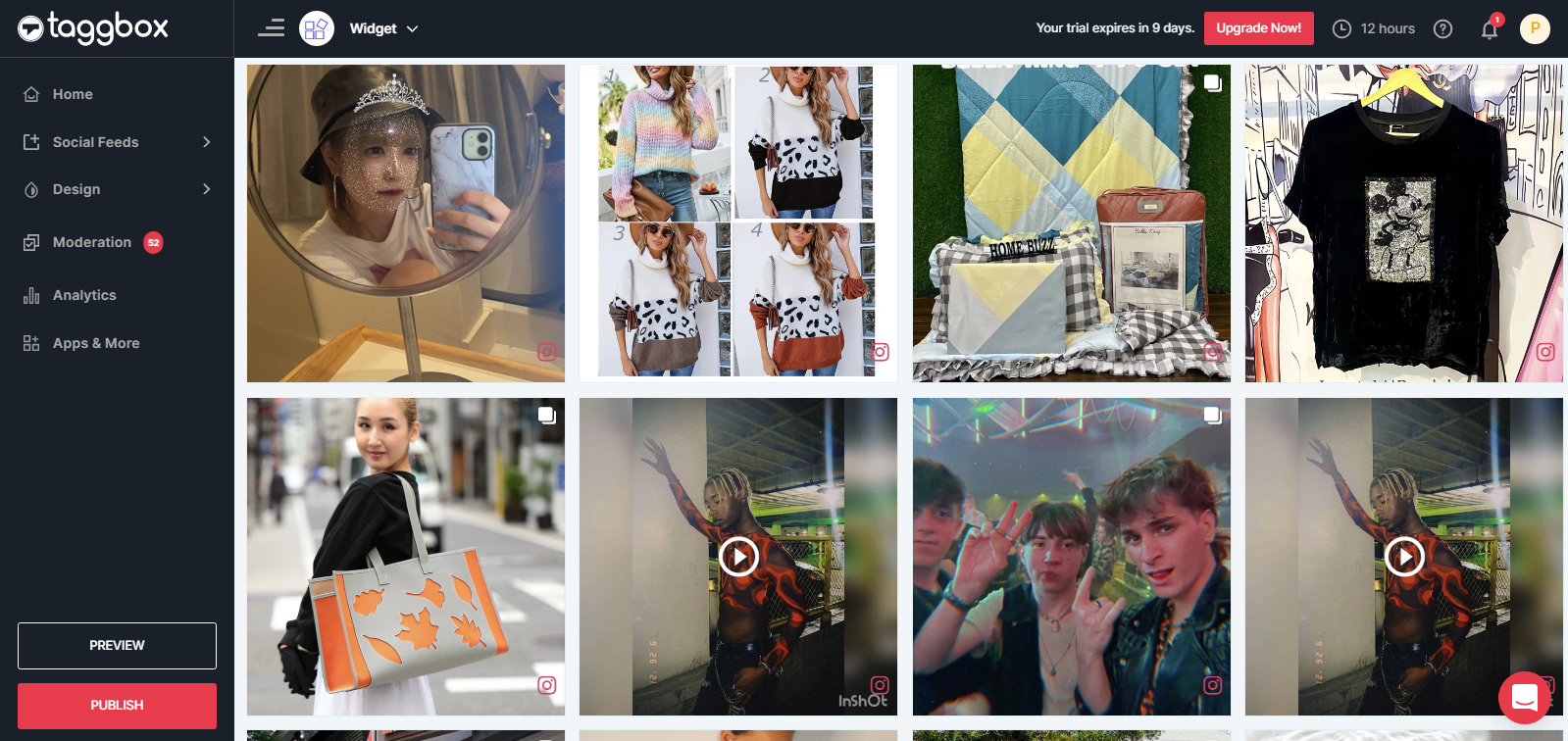 Publish Instagram Hashtag Feed 